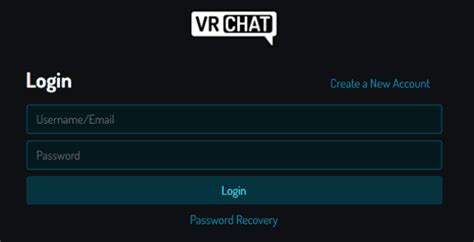 vr chat log in